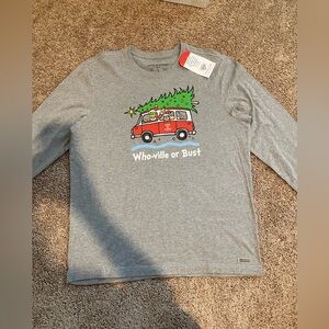 Life is Good “Who-ville or bust” Gray Long Sleeve